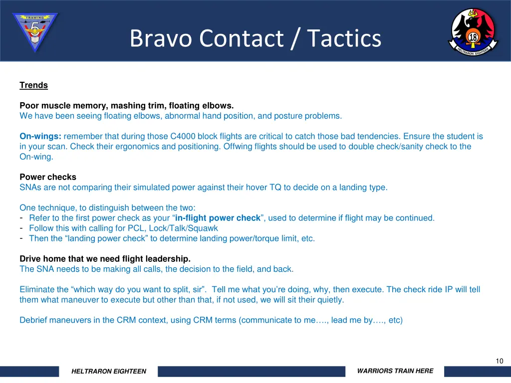 bravo contact tactics 1