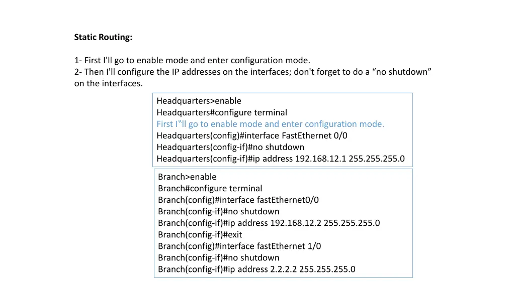 static routing 1