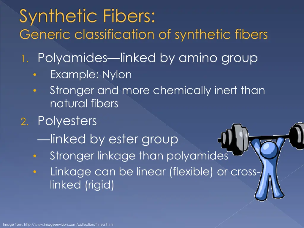 synthetic fibers generic classification 1