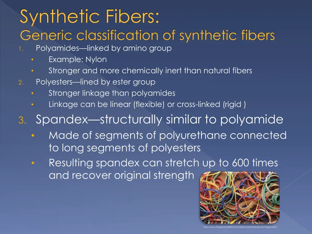 synthetic fibers generic classification 2