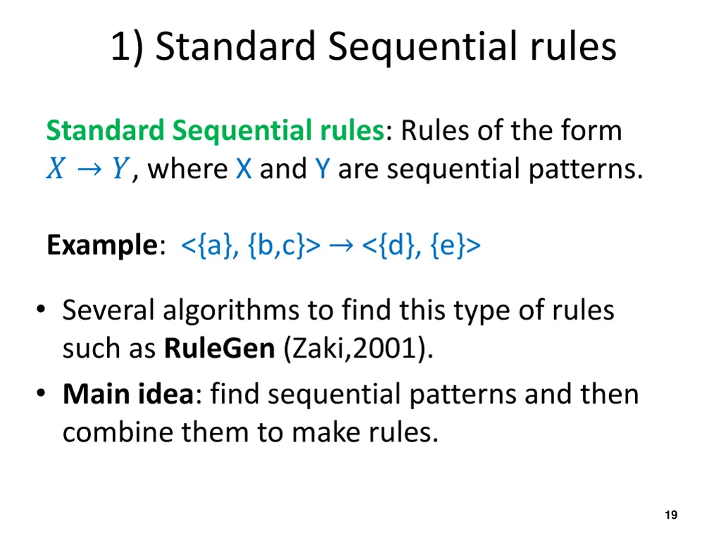 1 standard sequential rules 1