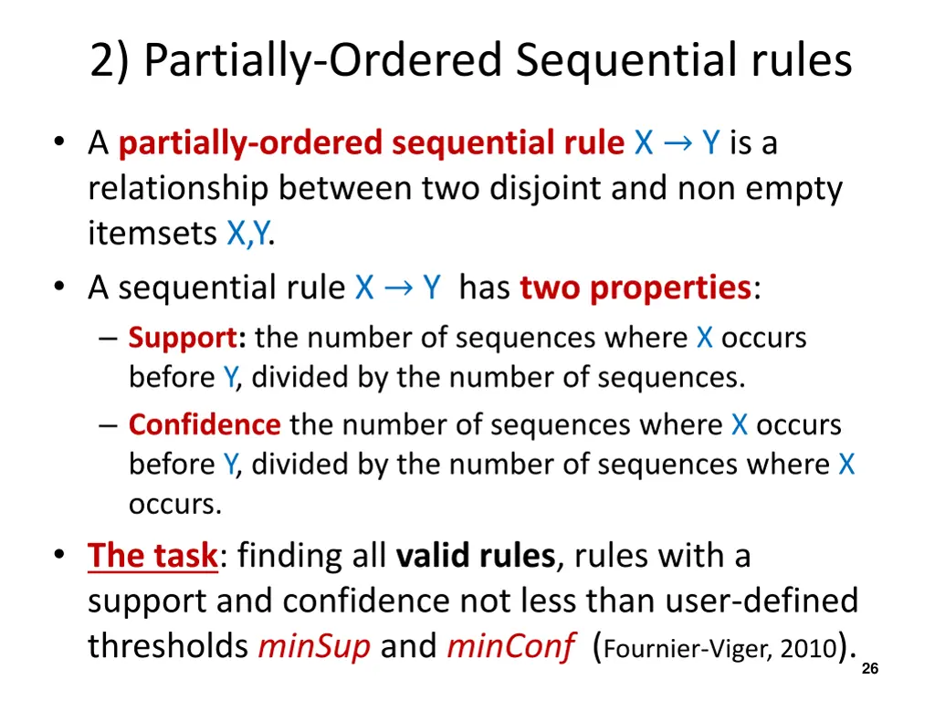 2 partially ordered sequential rules 3