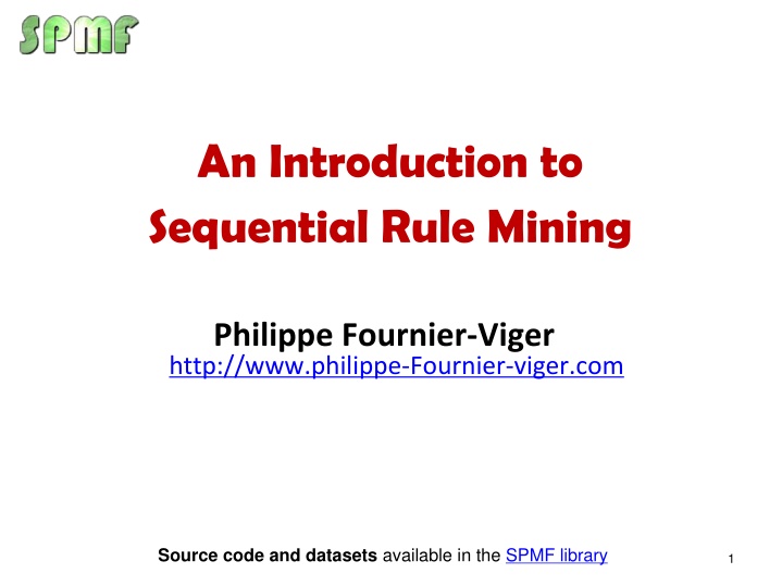 an introduction to sequential rule mining