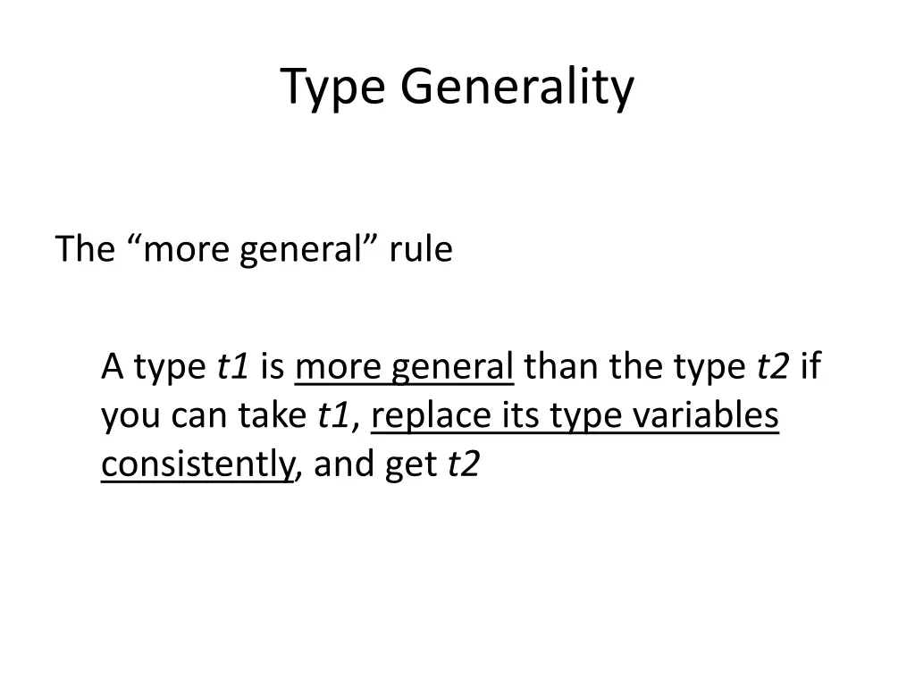 type generality 3