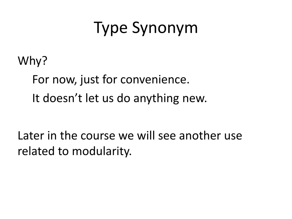 type synonym