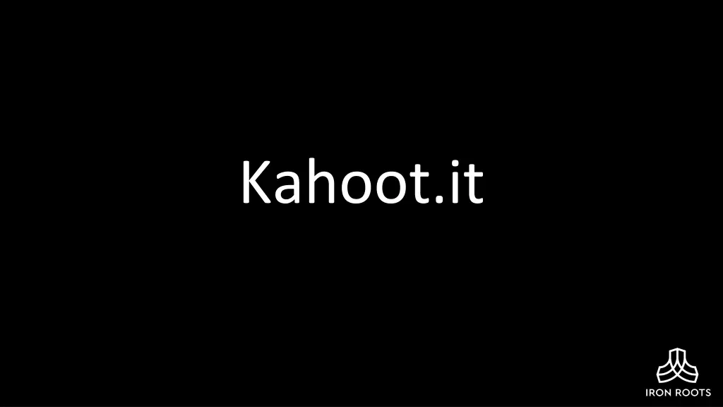 kahoot it