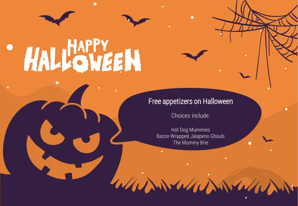 free appetizers on halloween free appetizers