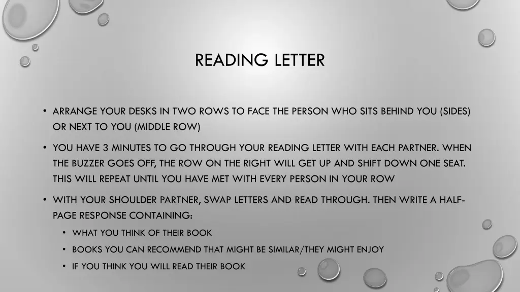 reading letter