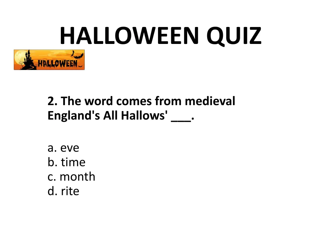 halloween quiz 2