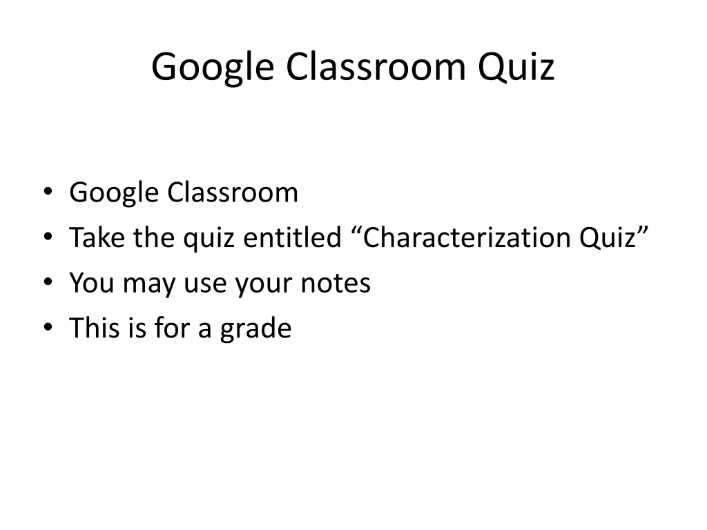 google classroom quiz