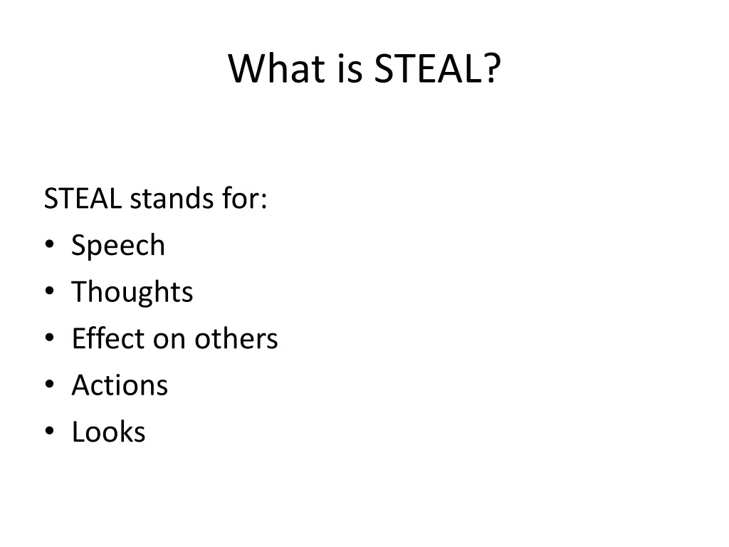 what is steal