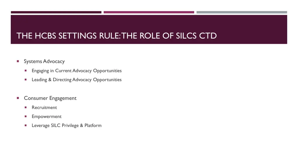 the hcbs settings rule the role of silcs ctd