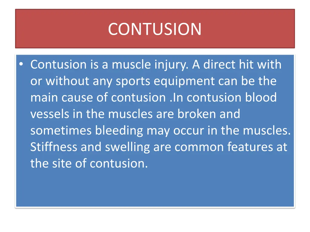 contusion