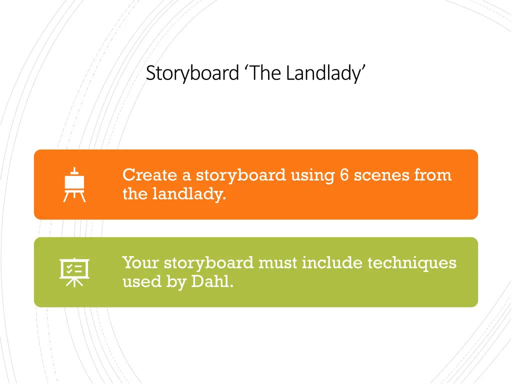 storyboard the landlady