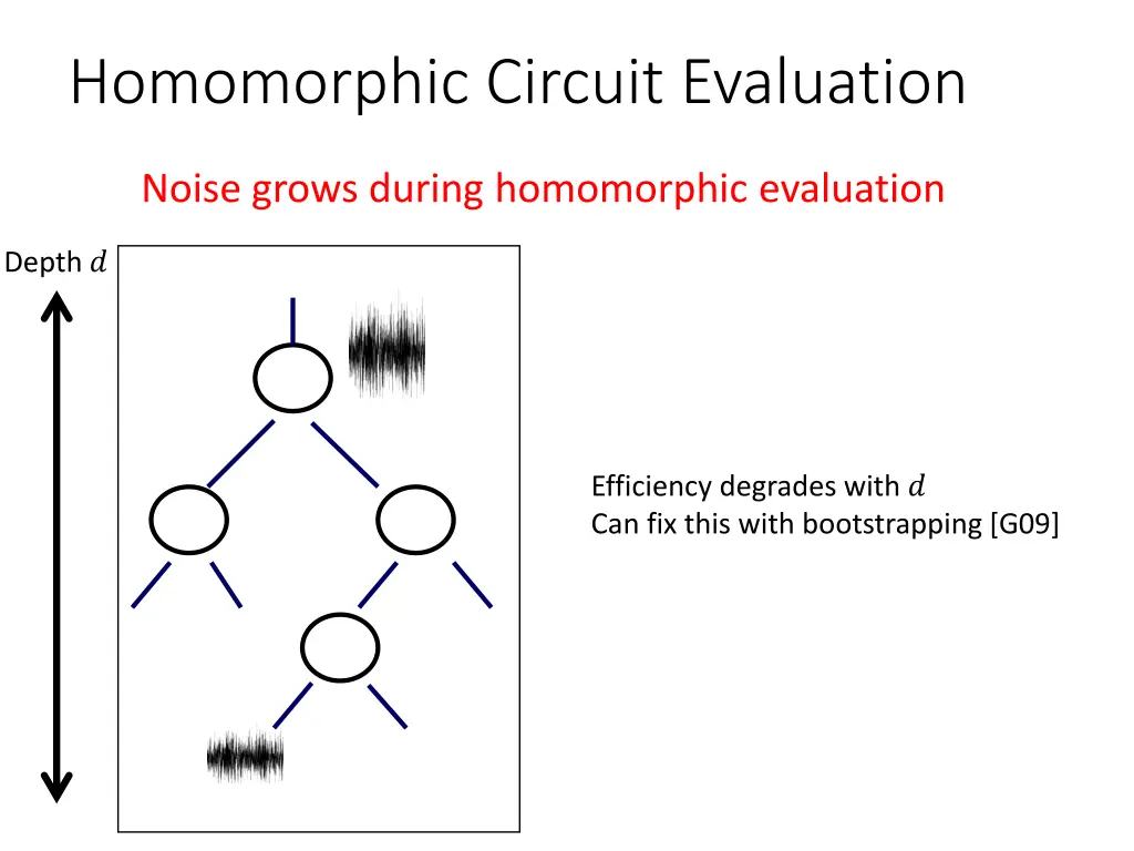 homomorphic circuit evaluation