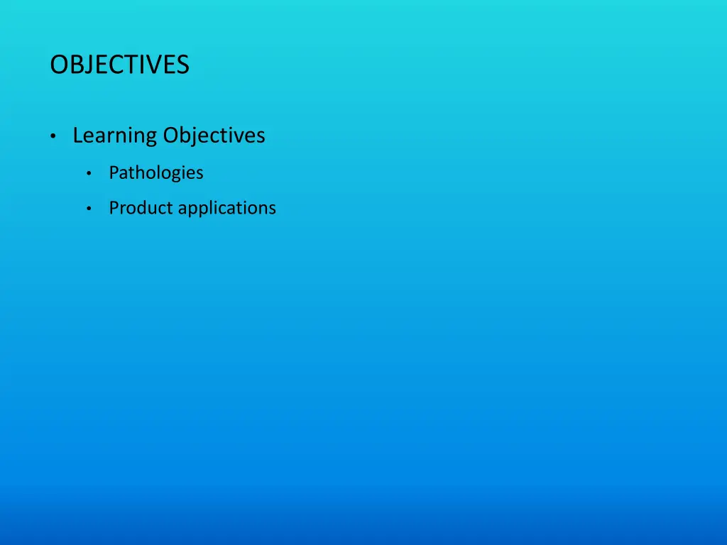 objectives