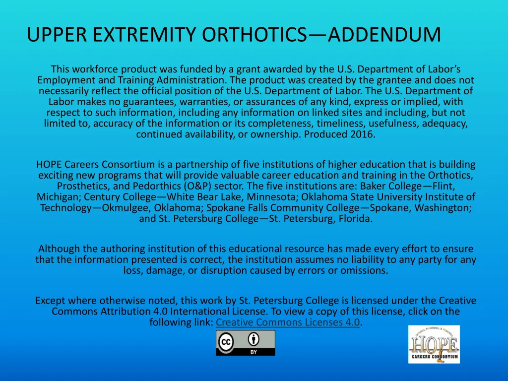 upper extremity orthotics addendum 1