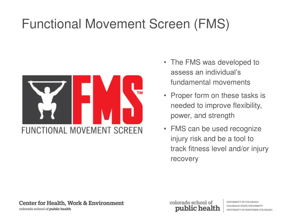 functional movement screen fms