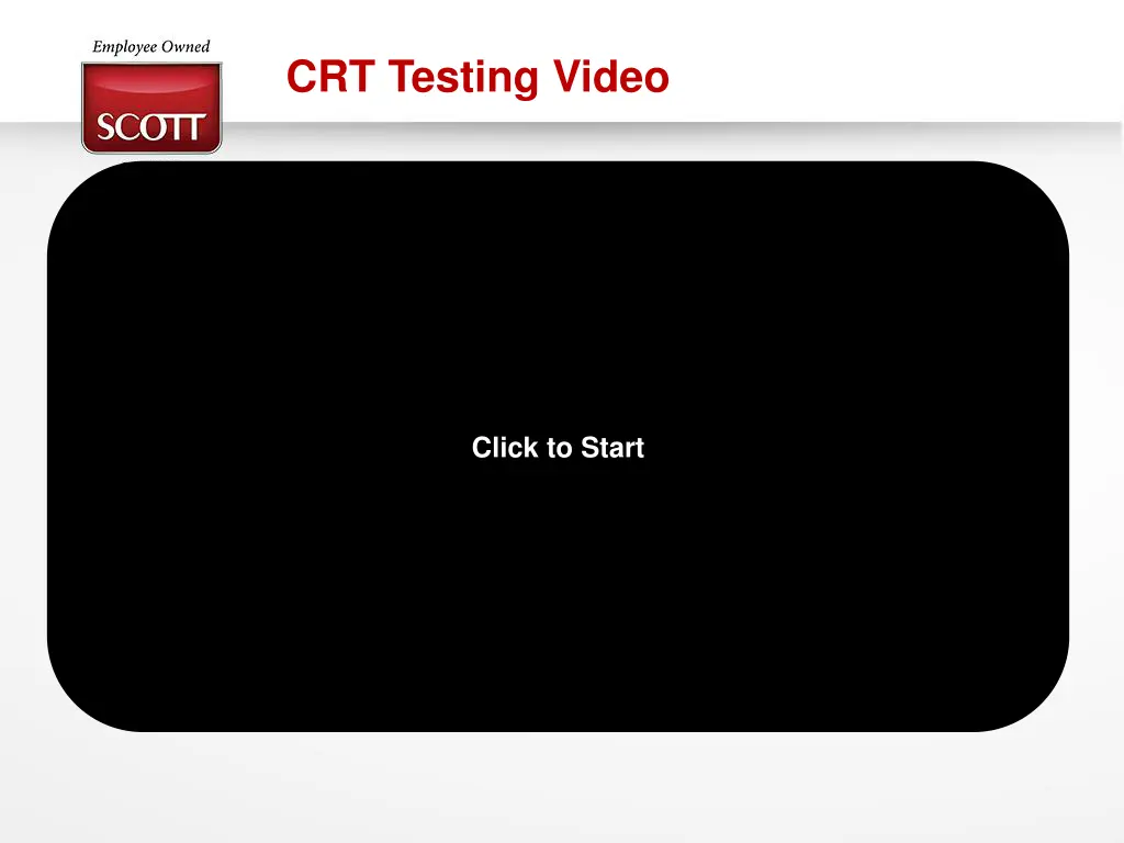 crt testing video