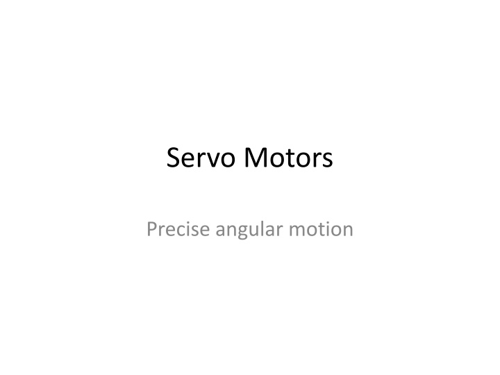 servo motors