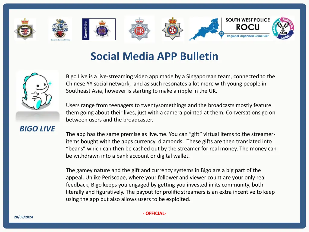 social media app bulletin 1