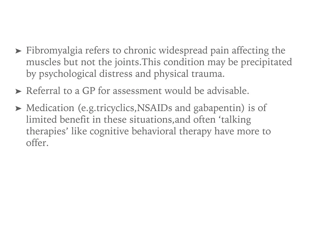 fibromyalgia refers to chronic widespread pain