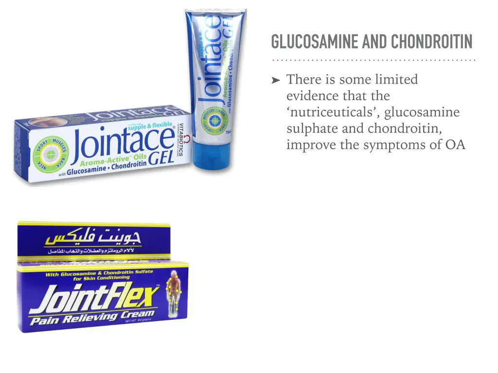 glucosamine and chondroitin