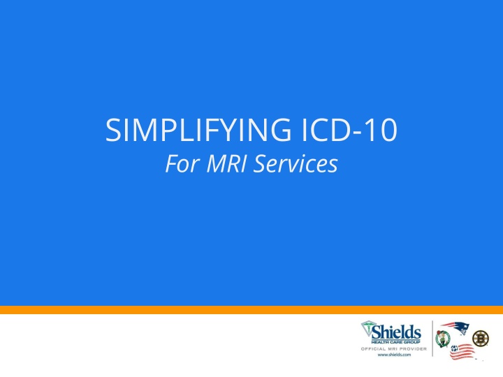 simplifying icd 10 for mri services