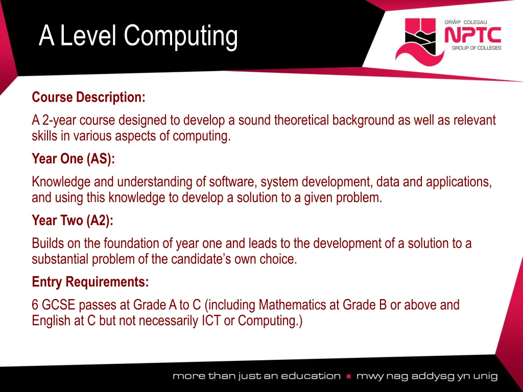 a level computing