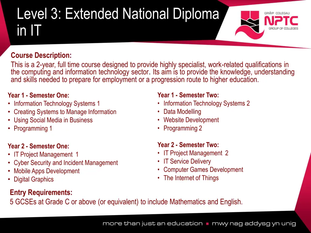 level 3 extended national diploma in it