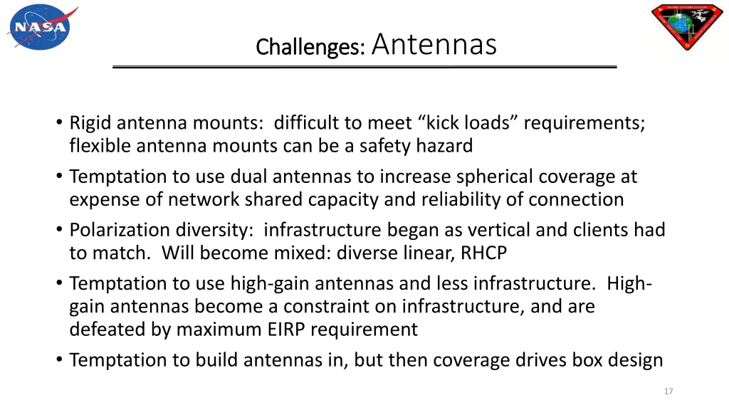 challenges challenges antennas