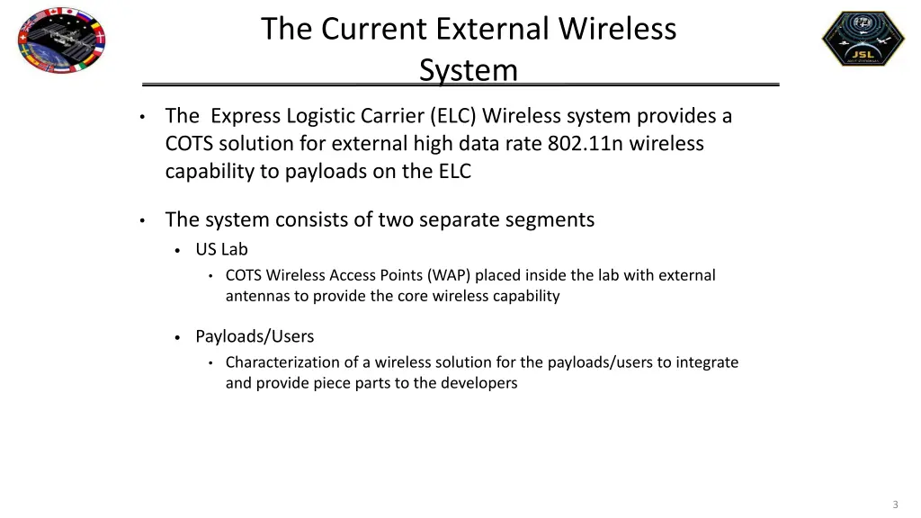 the current external wireless system