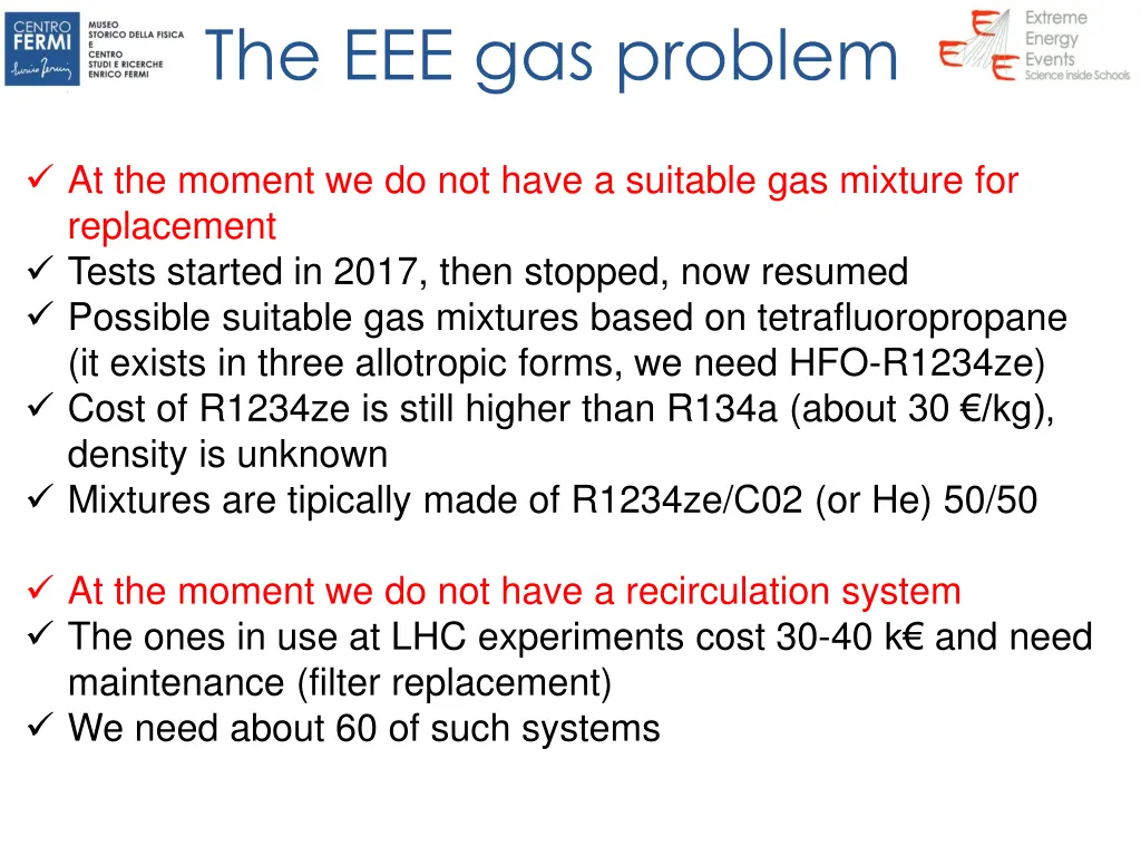 the eee gas problem 1