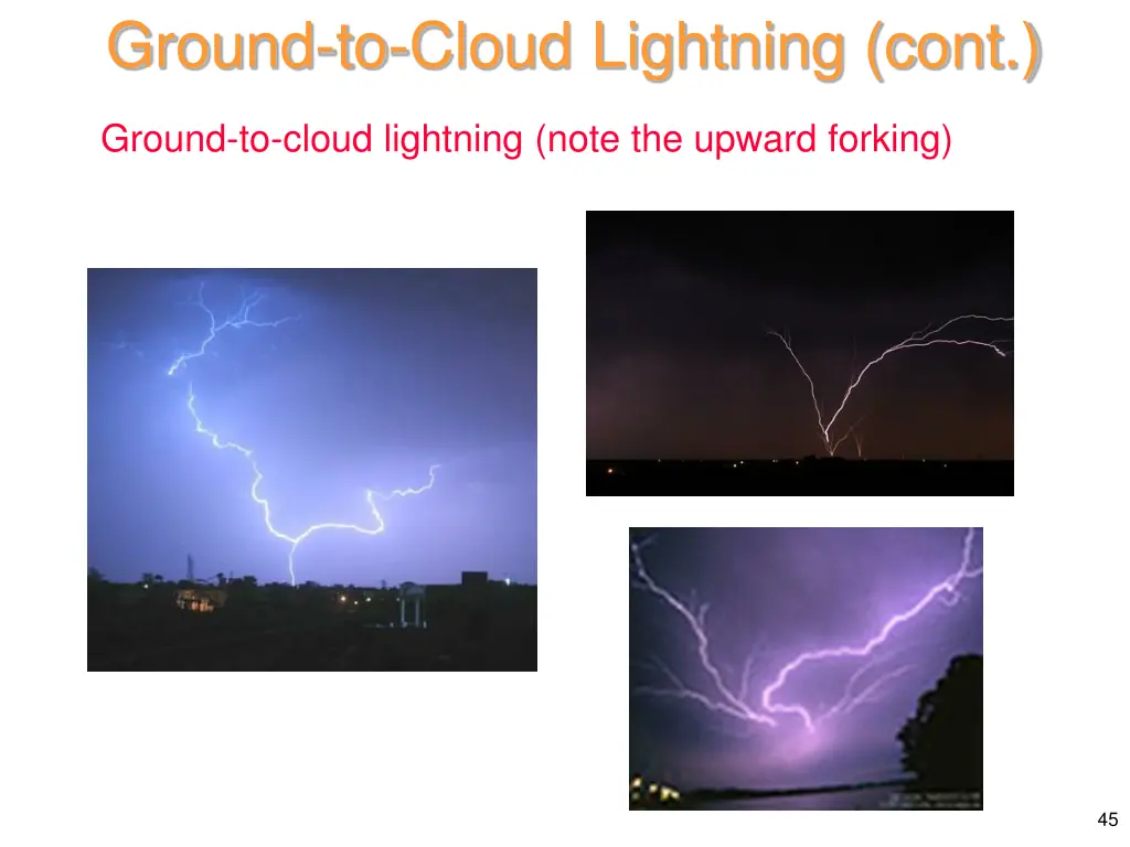 ground to cloud lightning cont