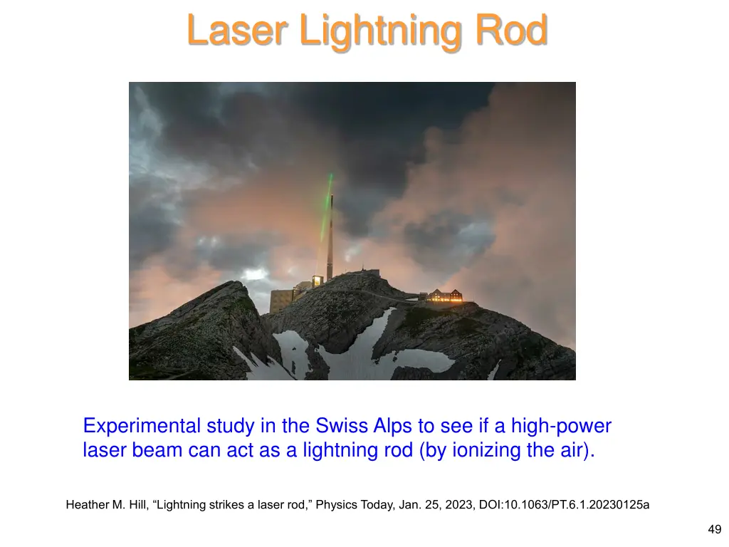 laser lightning rod