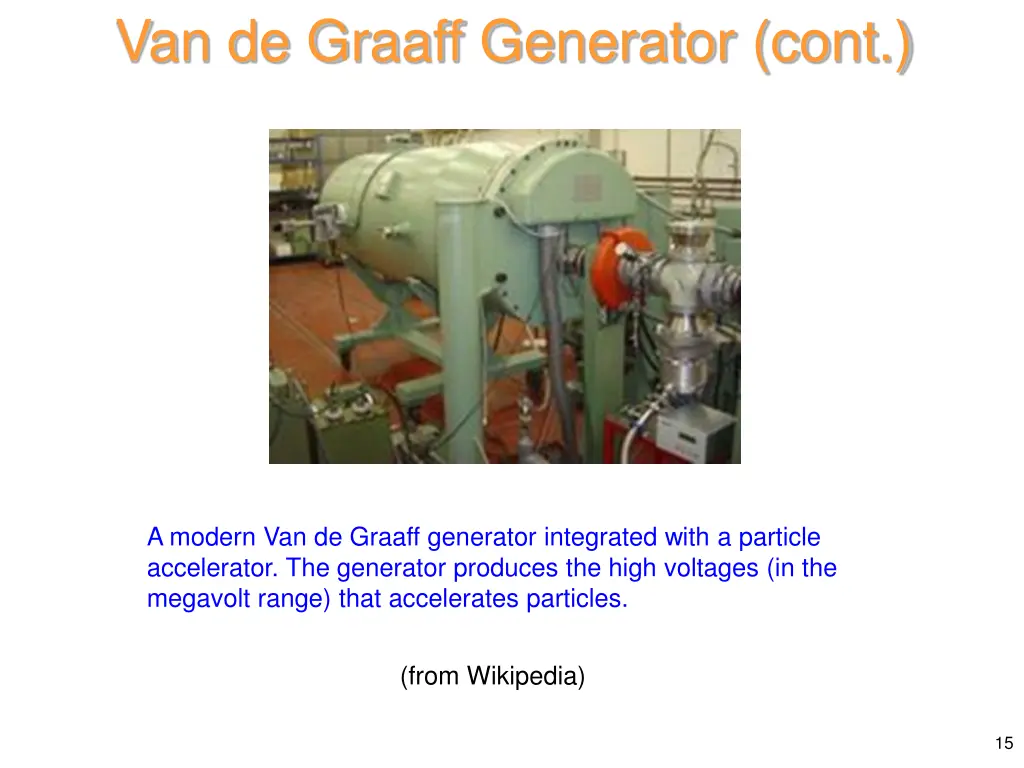 van de graaff generator cont 5