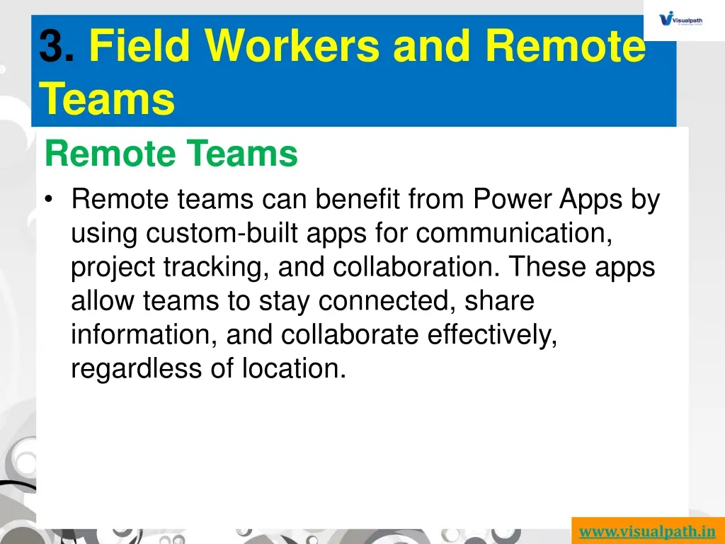 3 field workers and remote teams remote teams