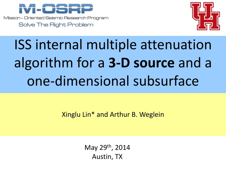 iss internal multiple attenuation algorithm