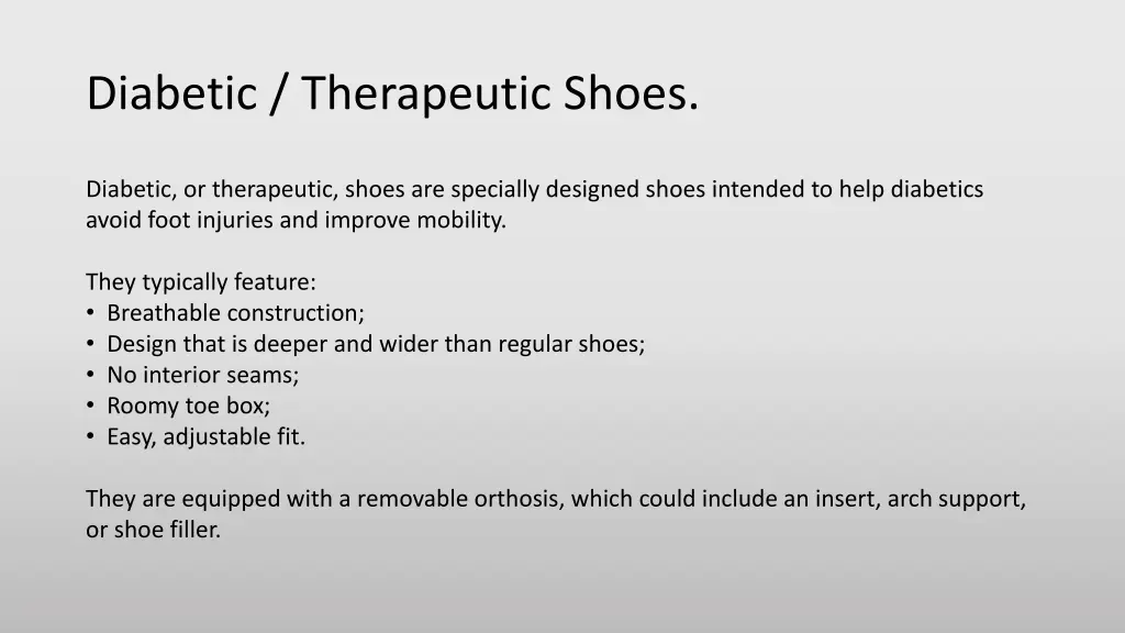 diabetic therapeutic shoes