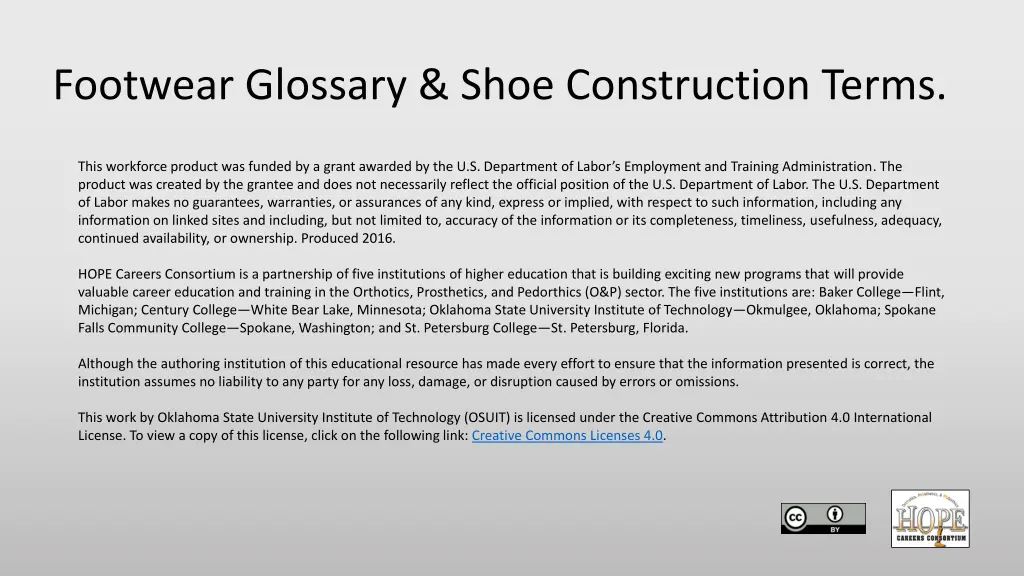 footwear glossary shoe construction terms 1