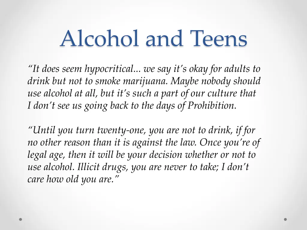 alcohol and teens