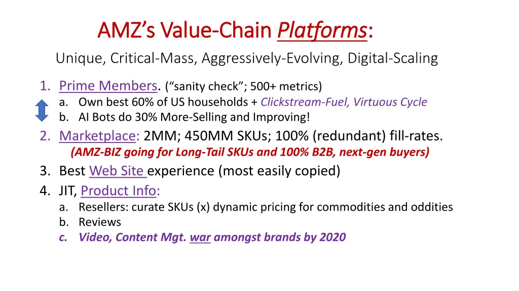 amz s value amz s value chain unique critical