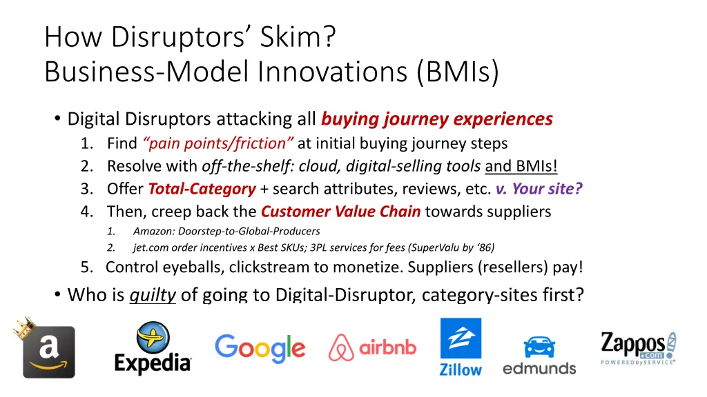 how disruptors skim business model innovations