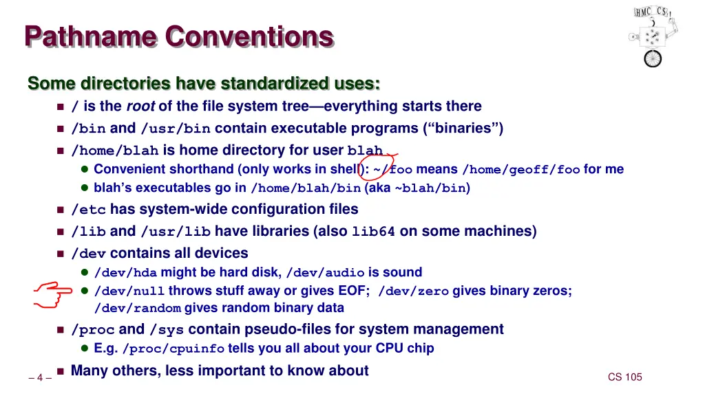 pathname conventions