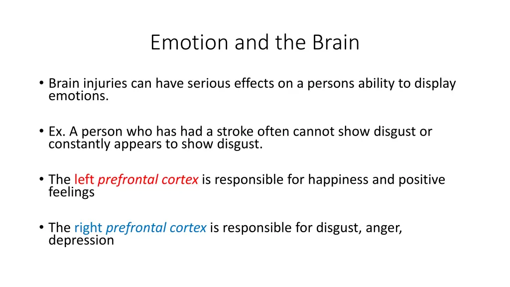 emotion and the brain