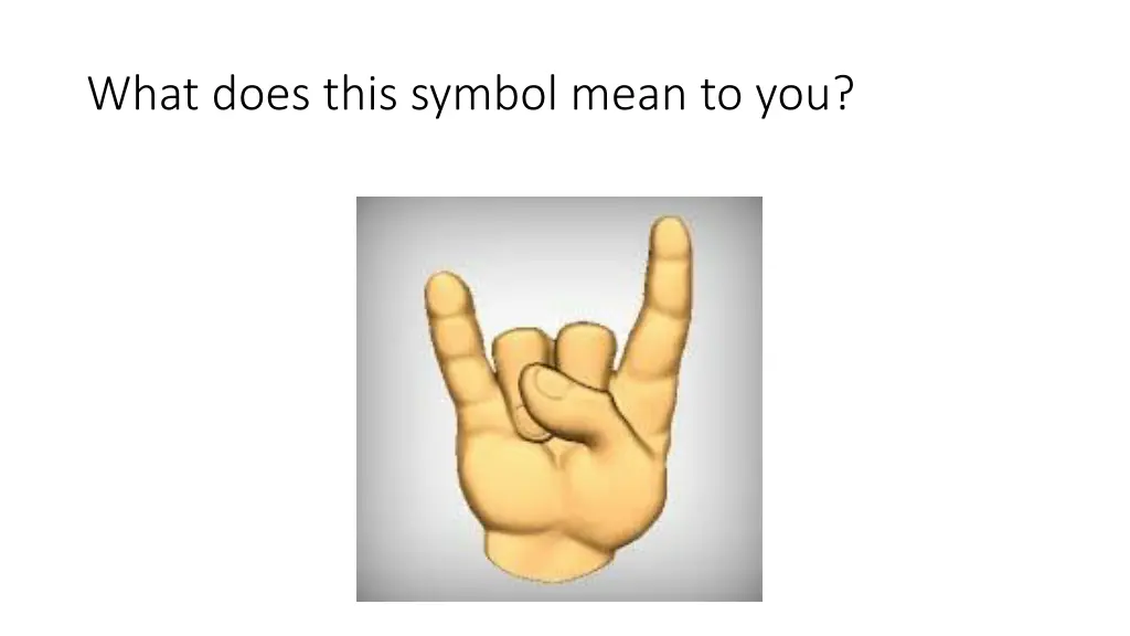 what does this symbol mean to you