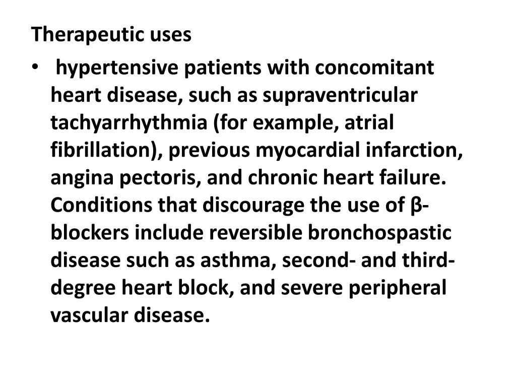 therapeutic uses hypertensive patients with