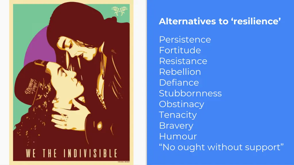 alternatives to resilience