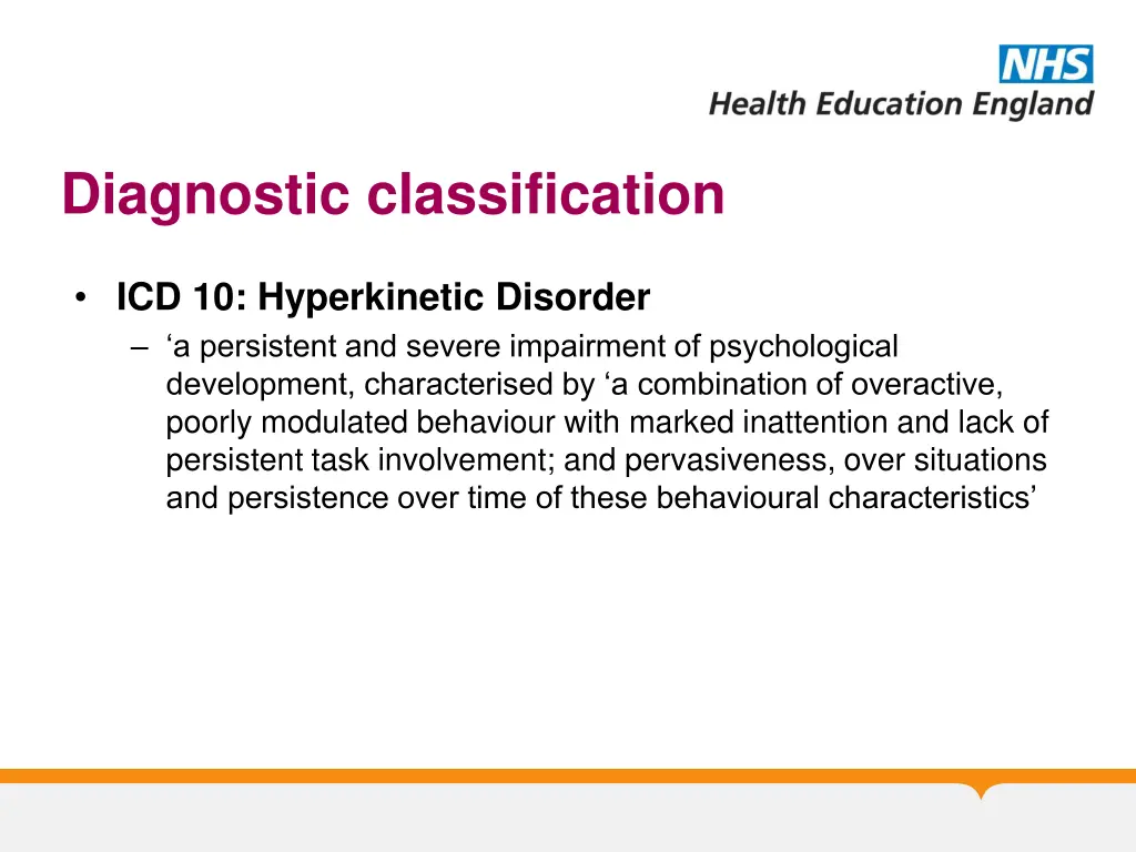 diagnostic classification