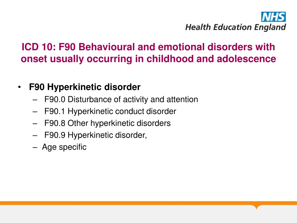 icd 10 f90 behavioural and emotional disorders